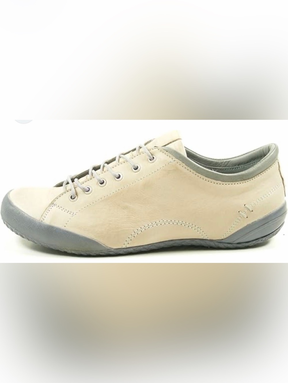 Andrea Conti Women’s Casual Lace-Up Sneakers in Beige and Gray Size 40 or 9-9.5